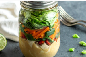 Chicken Mason Jar Salad - Lunch Ideas